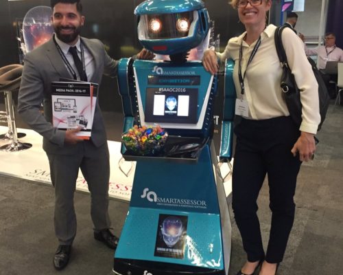 Promotional robot hire and rental, exhibition robot, Smart Assessor