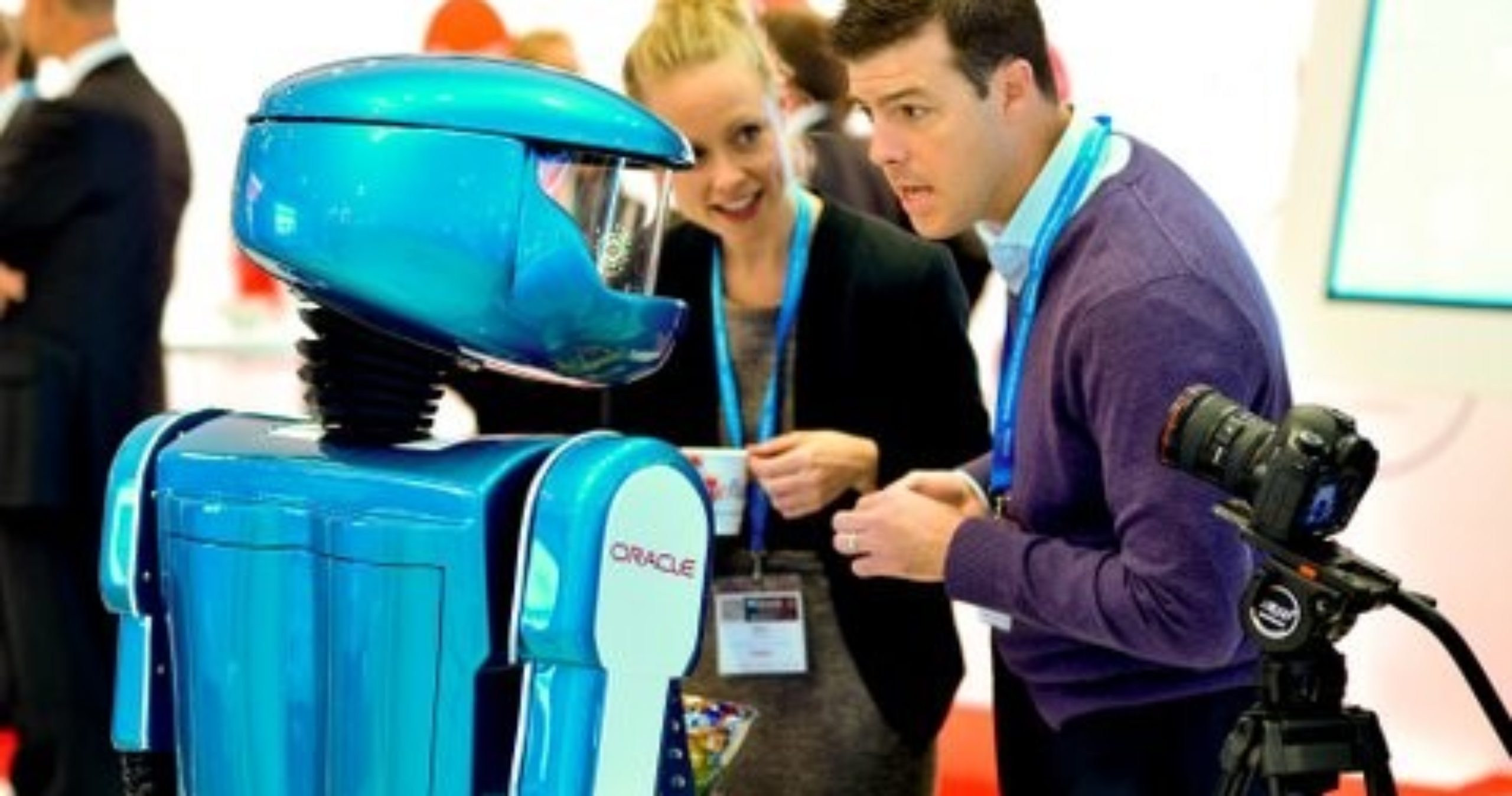 Promotional robot hire, exhibition robot, Oracle